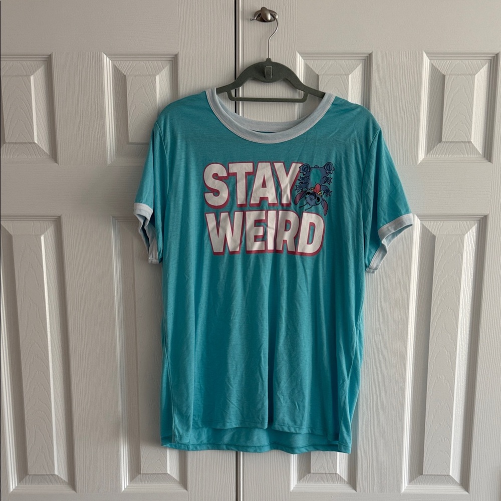 Disney Aqua Graphic T-Shirt - Pajama-Like Shirt